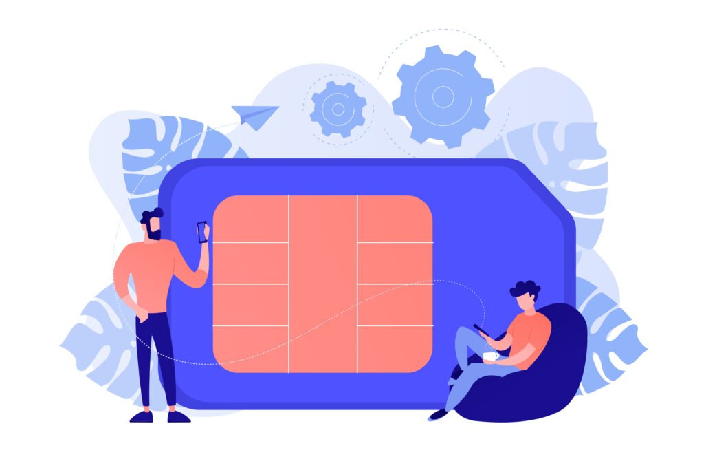 Plusieurs cartes sim, dont carte sim M2M